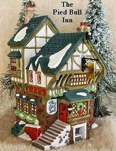 Dept 56 Dickens' Village Series The Pied Bull Inn 2nd Edition 1993 In Box 5751-7 